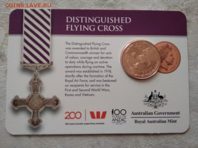 Австралия -Легенды АНЗАКа 2017 год,25 центов - 89