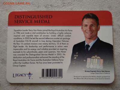 Австралия -Легенды АНЗАКа 2017 год,20 центов - 105