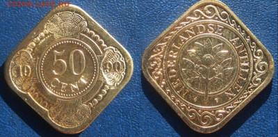Нидерландские Антилы 50 центов 1990г До 27-08 В 22-00МСК - 50 центов