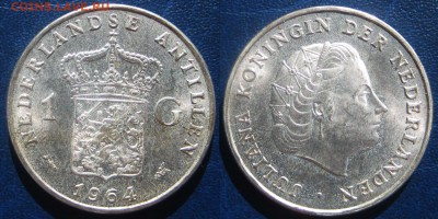 Нидерландские Антилы 1 гульден 1964 г до 27-08 В 22-00МСК - н ант