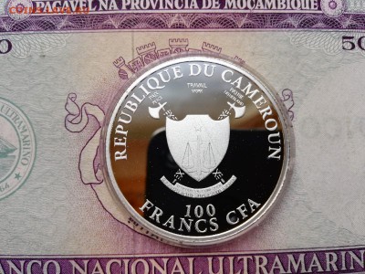 Камерун. 100 франков 2012 г. Proof. Футбол. До 29.08.19. - 07