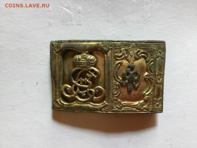 Портупейная пряжка, вензель Екатерины Великой - 1