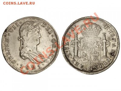 8 реалов 1821г. Испанская Мексика - 20178_3324_1_lg