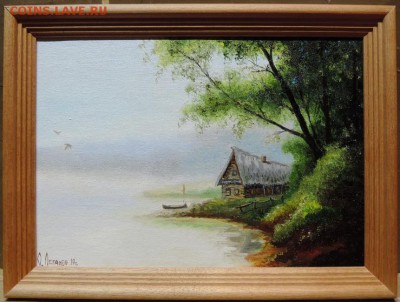Картина холст масло Утро туманное - DSCN8007
