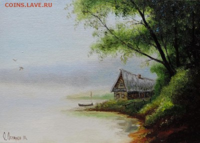 Картина холст масло Утро туманное - DSCN8006