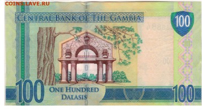 Гамбия 100 даласи 2015 до 04.09.2019 в 22.00мск - 1-гам100д2015