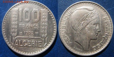 АЛЖИР 100 франков 1952 г До  02-09 В 22-00МСК - алжир