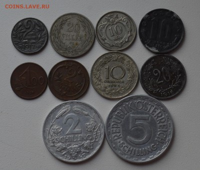 Австрия. 10 монет 1892-1947. Все разные с 200 до 3.09 22-30 - DSC_0591.JPG