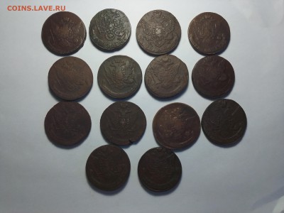 Пятаки 1761-1795 Ем, Ам - 3