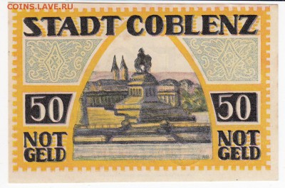Нотгельд-Кобленц 50 пфеннигов 1922 г. до 05.09 в 22.00 - IMG_20190829_0010