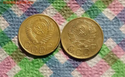 2 монеты по 3 копейки 1949, 1936 гг до 04.09.2019 в 22 Мск - 20190830_140502 а