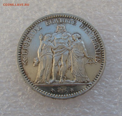 Франция. Третья Республика. 5 ФРАНКОВ 1873 года. - 5франк1873 (2).JPG