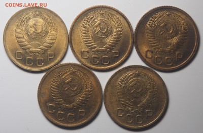1 копейка 1946-1957 AUNC-UNC 5 штук. до 01.09.2019 в 22.00 - P8301114