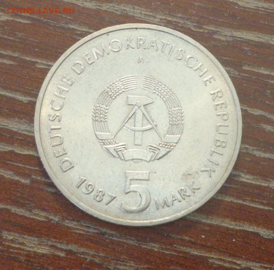 ГДР - 5 марок ЧАСЫ НА АЛЕКСАНДЕРПЛАТЦ до 6.09, 22.00 - Германия 5 марок Часы на Александерплатц_2.JPG