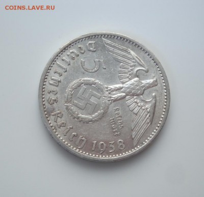 3 РЕЙХ, 5 RM 1938 "А", Гинденбург со свастикой, до 06.09 - 1(1).JPG