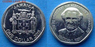 С рубля - Ямайка 1 доллар 2015 года до 7.09 - Ямайка 1 доллар, 2015