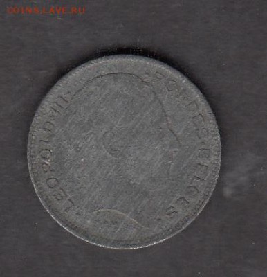 Бельгия 1945 5 франков до 06 09 - 186а