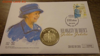ФОЛКЛЕНДЫ - 50п. Золотой юбилей (в синем) конв. 8.09, 22.00 - О-в Мэн и Фолкленды 50 п 2002 Золотой юбилей (королева в синем)_1.JPG