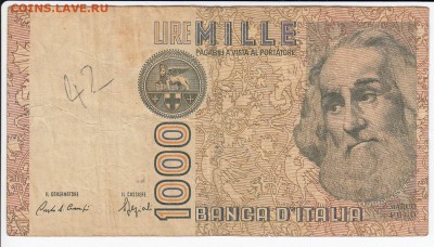 ИТАЛИЯ - 1000 ЛИР 1982 г. до 08.09 в 22.00 - IMG_20190902_0015