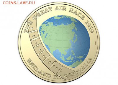 НОВОСТИ - 10164_D_Reverse of the 2019 $1 Centenary of The Great Air Race_Eight Coin Collection Commemorative Uncirculated Coin_17