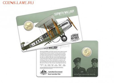 НОВОСТИ - 10164_D_Packaging of the 2019 $1 Centenary of The Great Air Race_Eight Coin Collection Sopwith Wallaby Uncirculated Coin_8