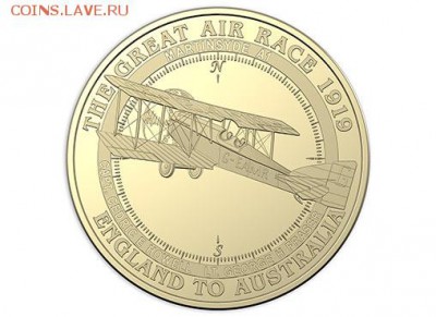 НОВОСТИ - 10164_D_Reverse of the 2019 $1 Centenary of The Great Air Race_Eight Coin Collection Martinsyde A1 Uncirculated Coin_13