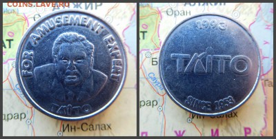 Жетон игровой TAITO 1993 since 1953 FOR AMUSEMENT EXPERT, Яп - 14