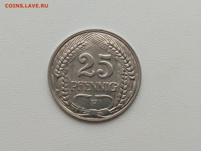 ГЕРМАНСКАЯ ИМПЕРИЯ,25 пфеннигов 1909F до 6.09.2019г - IMG_20190522_091747