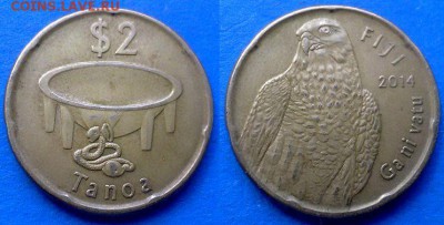 Фиджи - 2 доллара 2014 года до 9.09 - Фиджи 2 доллара, 2014