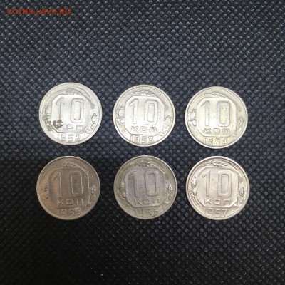 10 копеек 1952-57 г. 6 монет 7.9.19 22.30 - IMG_5232.JPG