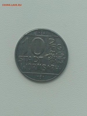 Worms ,10 пфеннигов 1918г(нотгельд)до 6.09.2019г - IMG_20190727_102442