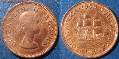 2 пенни 1955г До 05-09 В 22-00МСК - ЮАР ДВа
