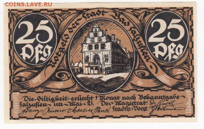 НОТГЕЛЬД - БАД-ЗАЛЬЦУФЛЕН 50 пфеннигов 1921 г. до 09.09 в 22 - м1
