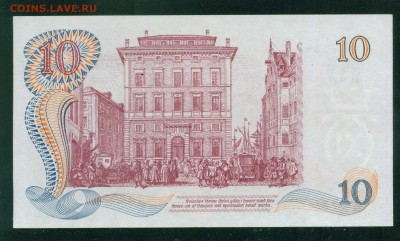 Швеция 10 крон 300 лет банку Швеции 1668-1968гг ПРЕСС - 11-