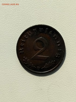 ГЕРМАНИЯ,2 рейхспфеннига 1937D (бронза)до 7.09.2019г - IMG_20190904_102013_HDR