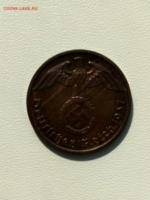 ГЕРМАНИЯ,2 рейхспфеннига 1937F (бронза)до 7.09.2019г - IMG_20190904_102040_HDR