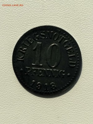 Брауншвейг,10 пфеннигов 1918г(нотгельд)до 7.09.2019г - IMG_20190904_102224_HDR