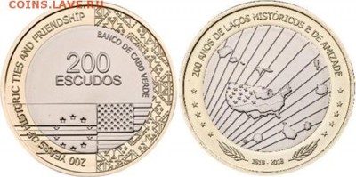 Биметаллические монеты Мира_новинки - caboverde200e2019usa