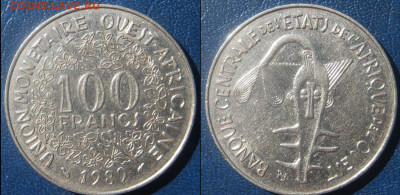 Западная Африка 100 франков 1989 До  07-09 В 22-00МСК - ЦЕн респ