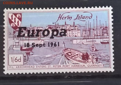 Великобритания острова Херин 1961 1м надпечатка до 09 09 - 503
