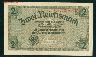 ГЕРМАНИЯ 2 рехсмарки 1939-44гг до 08.09.19г до 22.00 МСК - 5