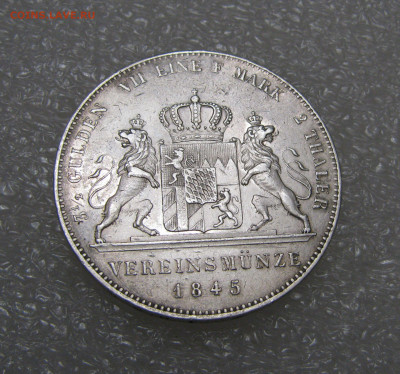 Бавария. Людвиг I. 2 ТАЛЕРА - 3½ ГУЛЬДЕНА 1845 года. - 2тлр1845 (3).JPG