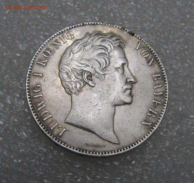Бавария. Людвиг I. 2 ТАЛЕРА - 3½ ГУЛЬДЕНА 1845 года. - 2тлр1845 (2).JPG