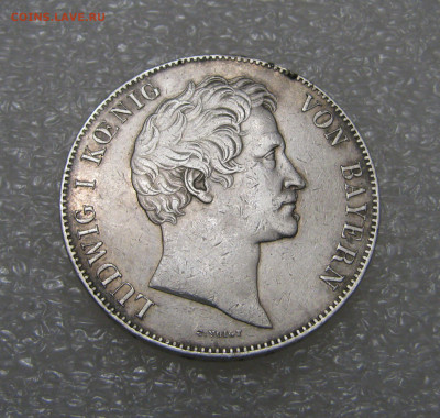 Бавария. Людвиг I. 2 ТАЛЕРА - 3½ ГУЛЬДЕНА 1845 года. - 2тлр1845.JPG