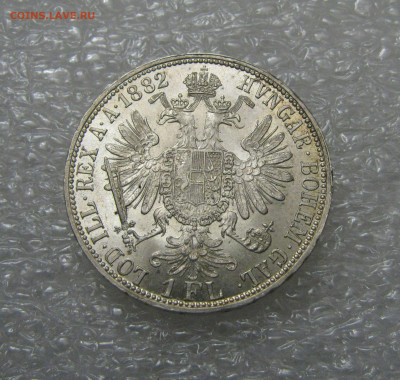 Австрия. Франц Иосиф I. 1 ФЛОРИН 1882 года. Unc. - 1фл1882 (3).JPG