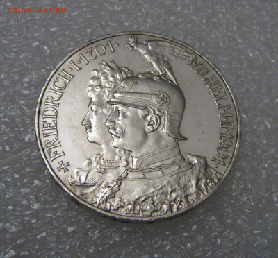 Пруссия. Вильгельм II. 5 МАРОК 1901 года. 200 лет. Unc. - 5мрк1901 (2).JPG
