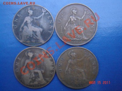 В.БРИТАНИЯ 4 МОНЕТЫ ПЕННИ (СТАРЫЕ)-1 ДО 20.07.11 (22-00) - Старые пенни-2.JPG
