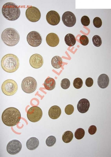 Иностранные монеты 33 штуки - 2-1