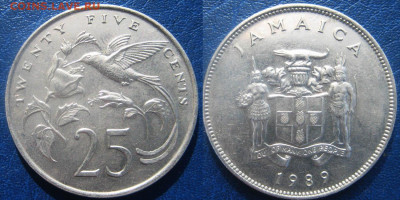 Ямайка 25 центов 1989 год до  09-09 В 22-00МСК - майка