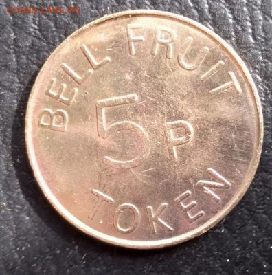 5 Pence - Bell Fruit Token - 5 Pence - Bell Fruit Token1